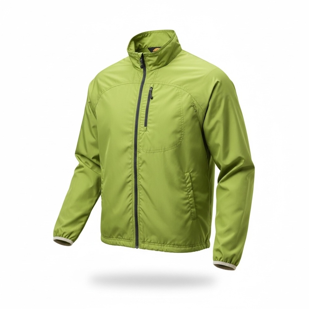 GoLite Ether Wind Jacket Mens XL Lime Green Full Zip Venting Lightweight Shell